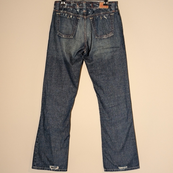 Guess Distressed Jeans Hidden Buttons Women's Size 32 - Picture 5 of 13